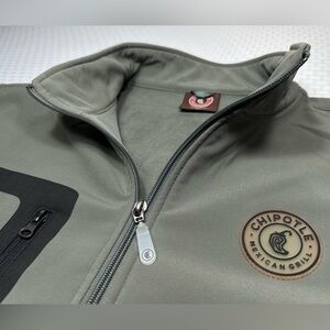 Rare CHIPOTLE Employee Corporate Soft Shell Full Zip Delivery Jacket Size 2XL